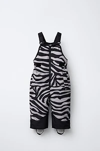 ZEBRA PRINT WATER RESISTANT AND WINDPROOF OVERALLS