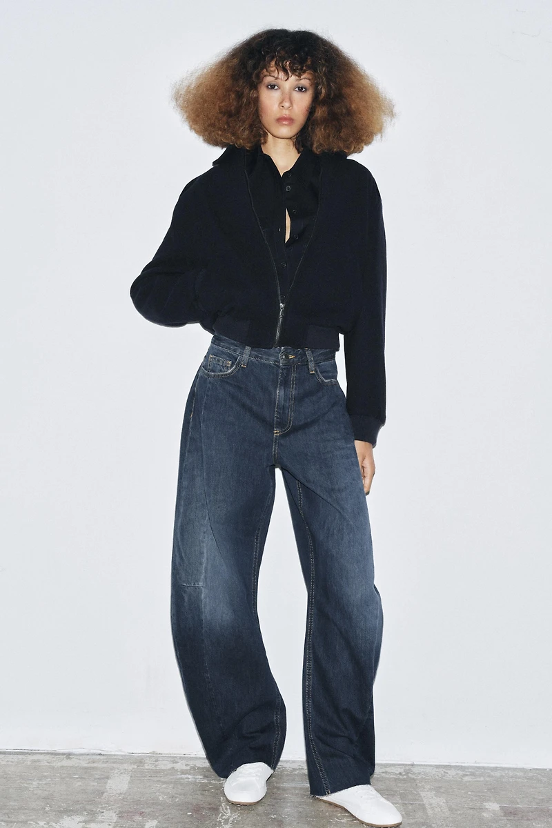 ZW COLLECTION MID-RISE BARREL JEANS