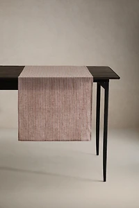 CHEMIN DE TABLE LIN RAYURES