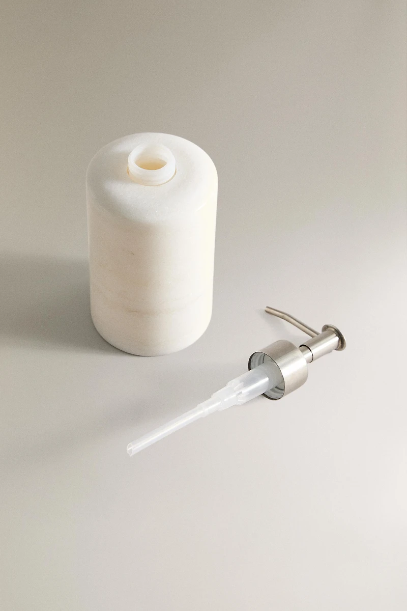 WHITE MARBLE SOAP DISPENSER