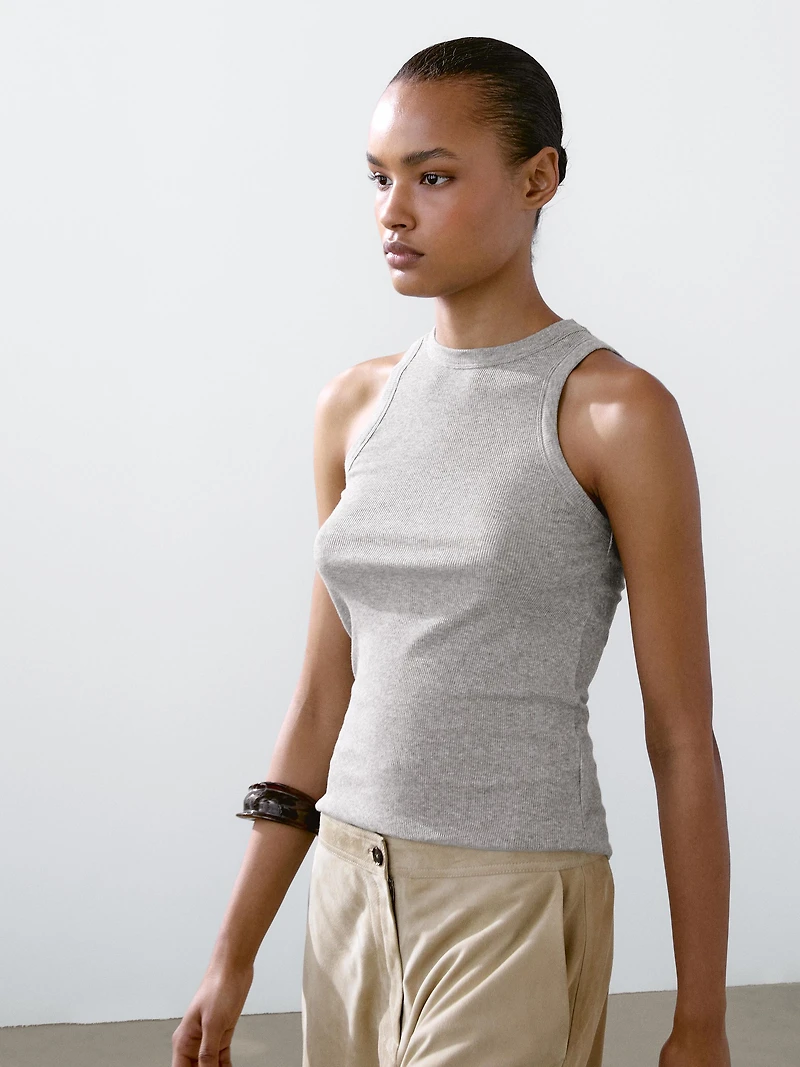 100% cotton halter top