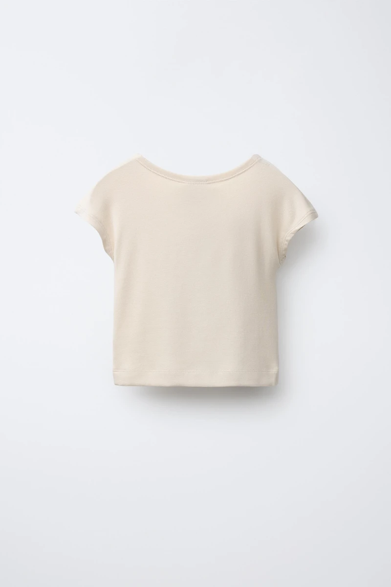 T-SHIRT WITH COTTON AND MODAL