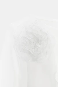 T-SHIRT FLEUR VOLUME