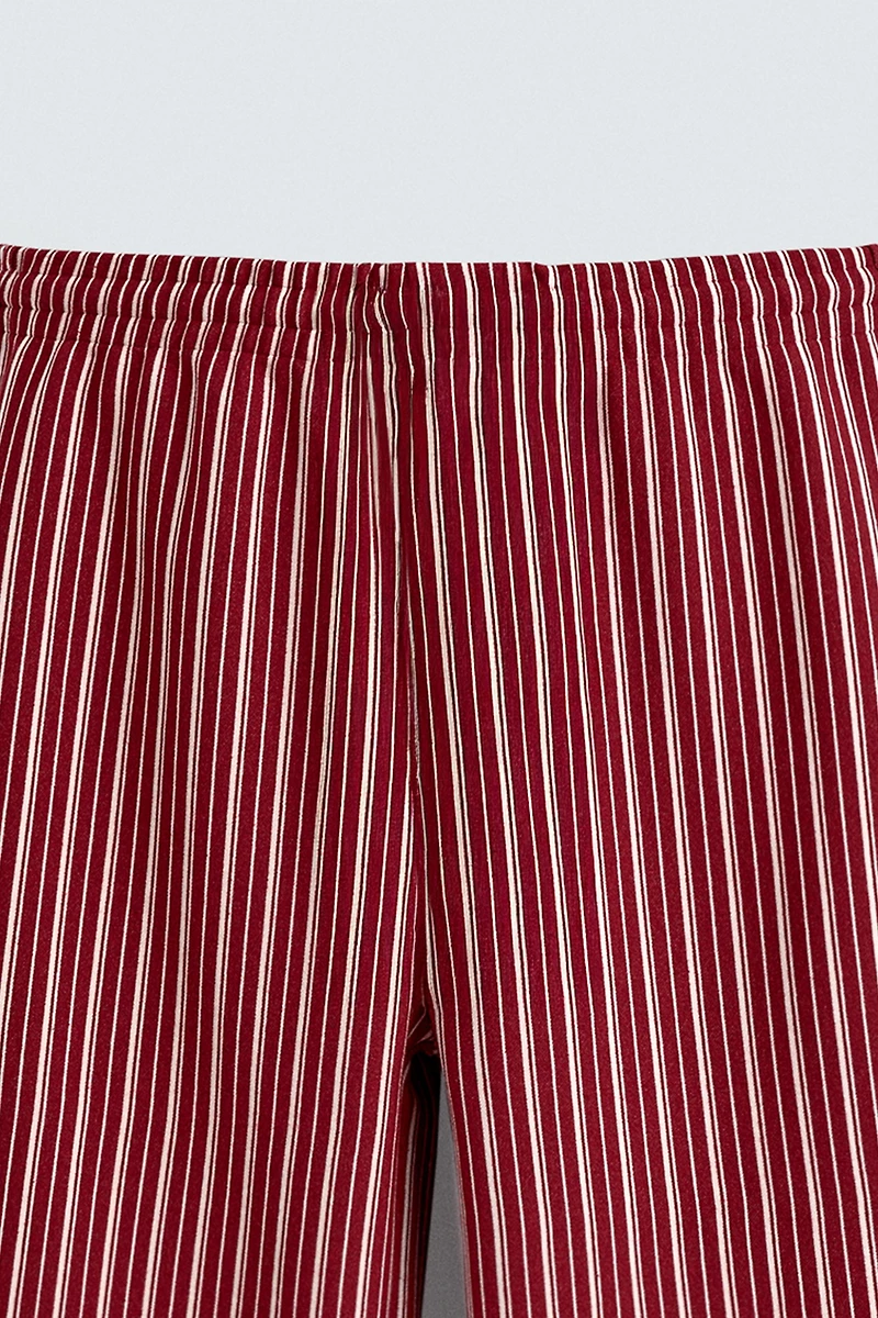 STRIPED RELAXED FIT PANTS