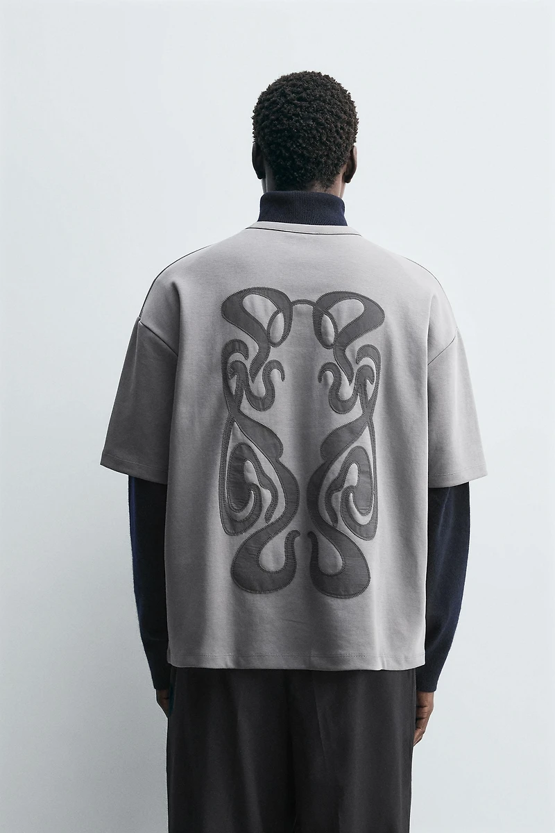 T-SHIRT À PIÈCE BIMATIÈRE