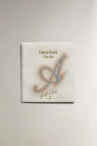 COTTON LETTER A PATCH