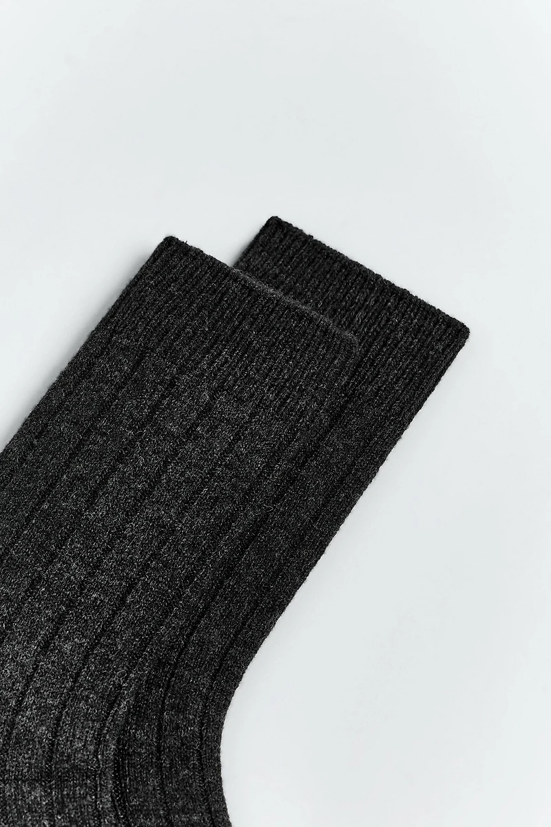 CHAUSSETTES CÔTELÉES AVEC LAINE ORIGINS