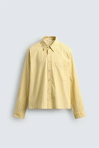 LEMON PRINT STRIPED SHIRT