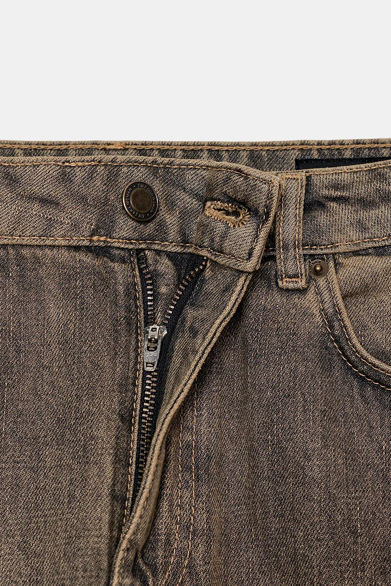 ZW COLLECTION MID-RISE BARREL LEG JEANS