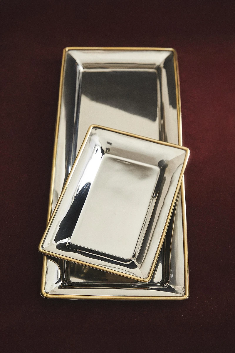 PLATEAU DÉCORATIF BORDURE NOËL