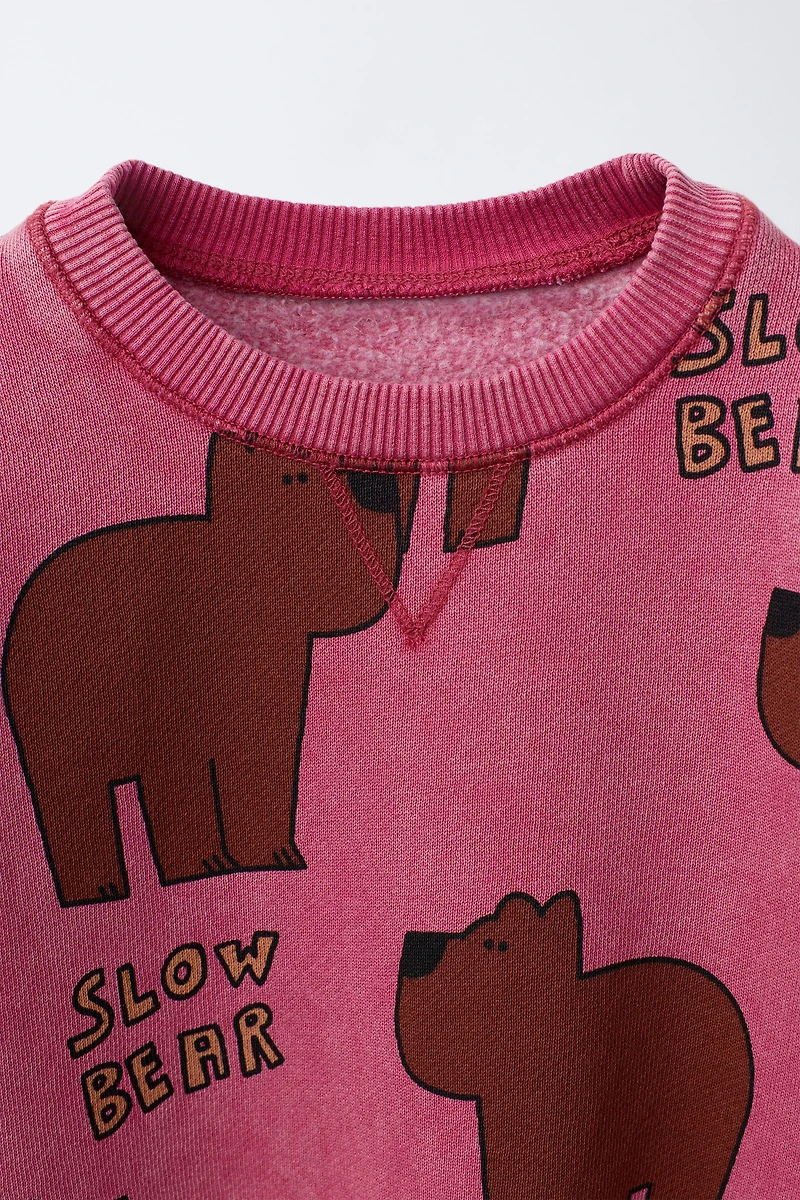 BEARS PRINT SWEATSHIRT