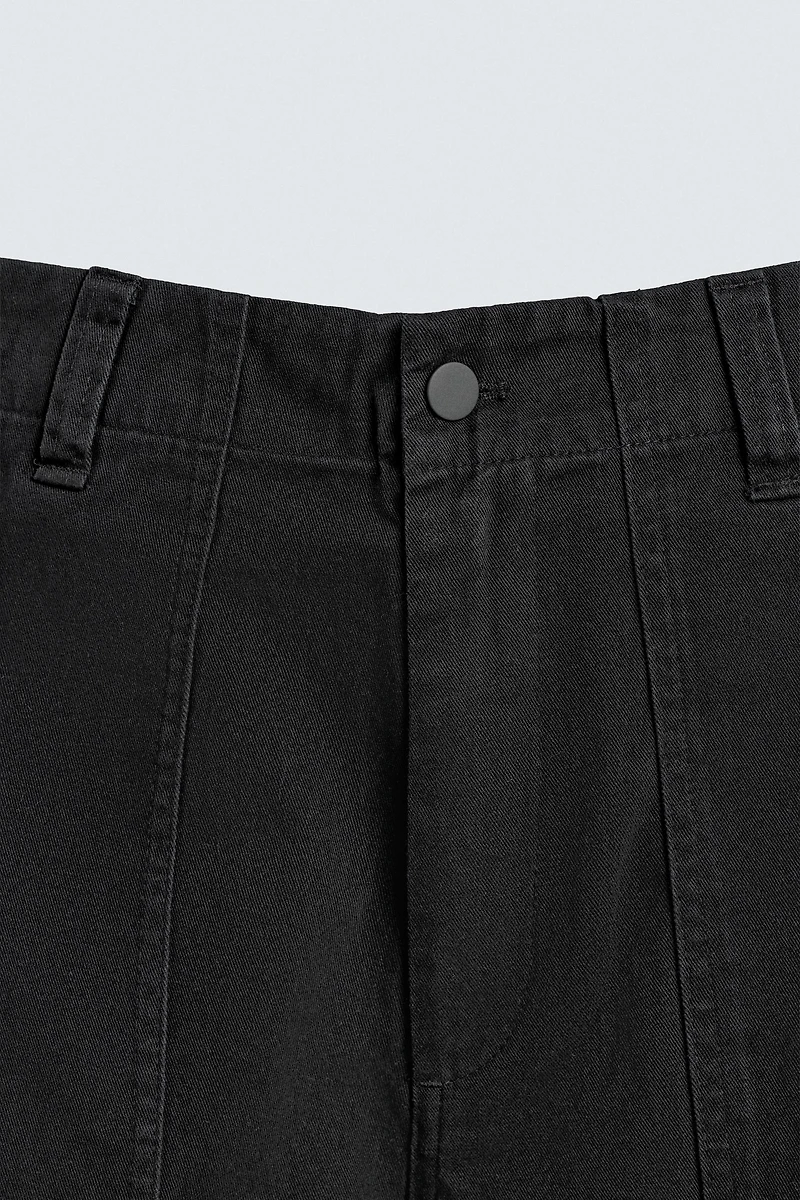 STRAIGHT FIT TWILL PANTS