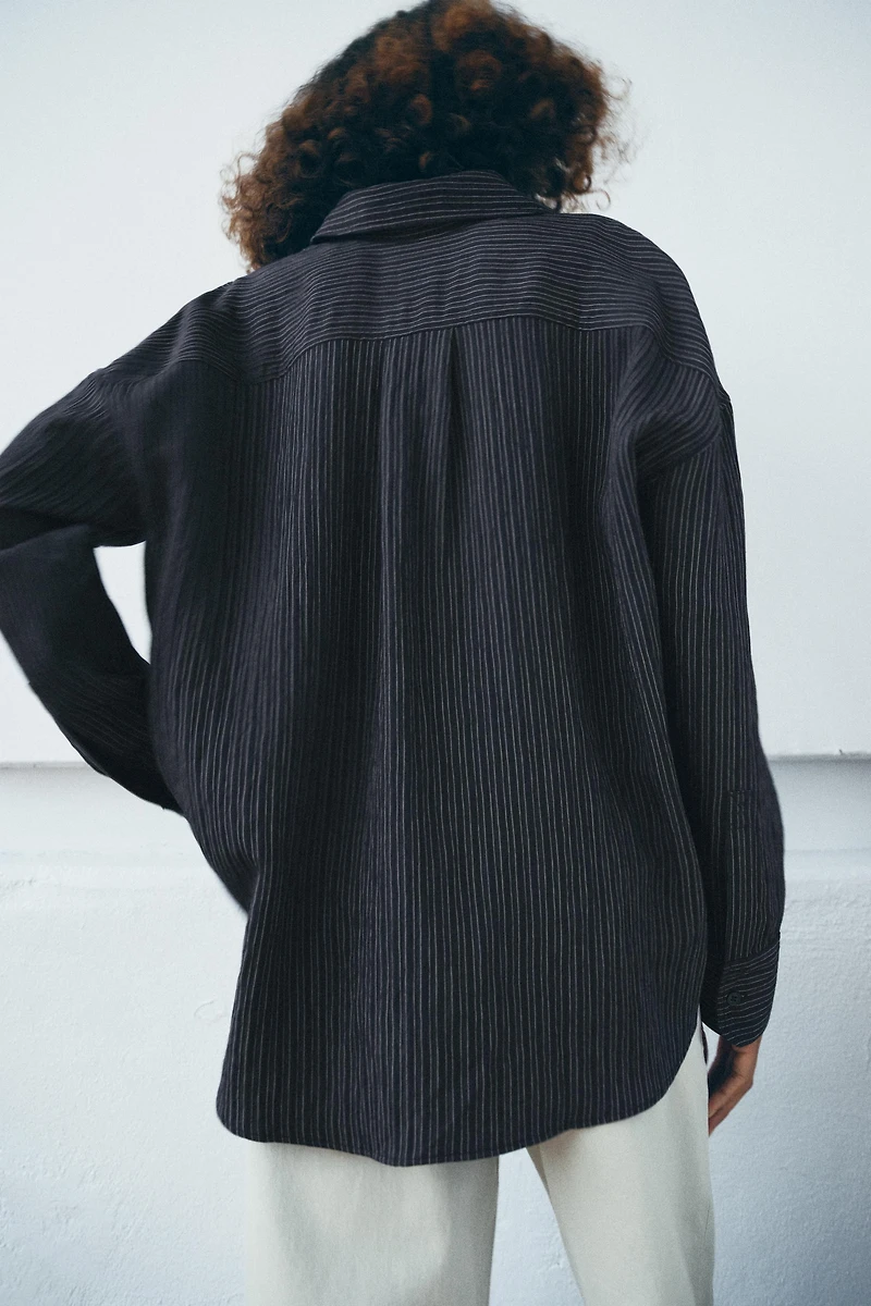 CHEMISE FLUIDE À RAYURES ZW COLLECTION