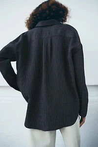CHEMISE FLUIDE À RAYURES ZW COLLECTION