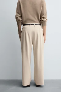 PANTALON COUPE LARGE PLIS