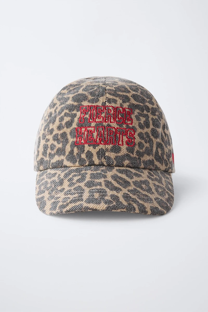 CASQUETTE ANIMAL PRINT BRODÉE