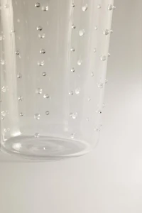 BOROSILICATE GLASS TUMBLER WITH DOTS