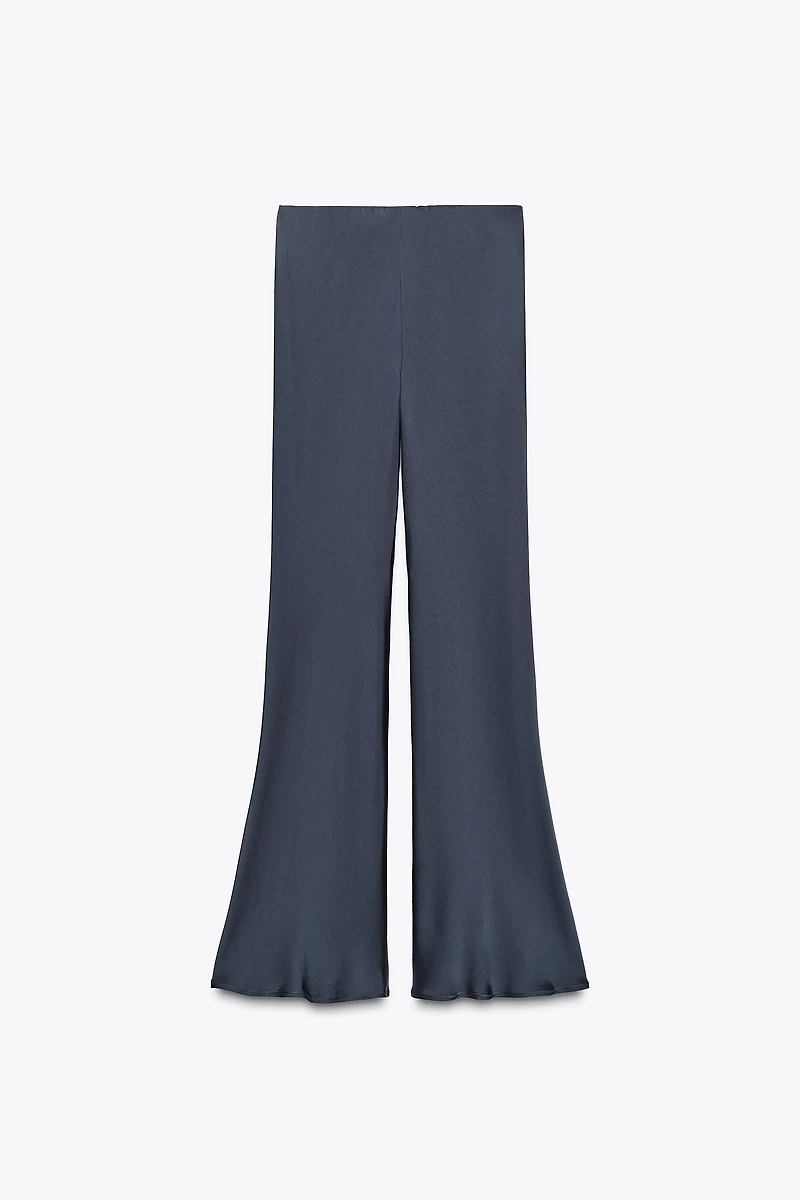 ZW COLLECTION SATIN FLARE PANTS