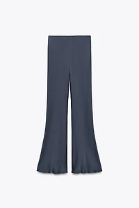 ZW COLLECTION SATIN FLARE PANTS