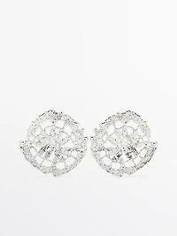 Boucles d’oreilles circulaires dentelle