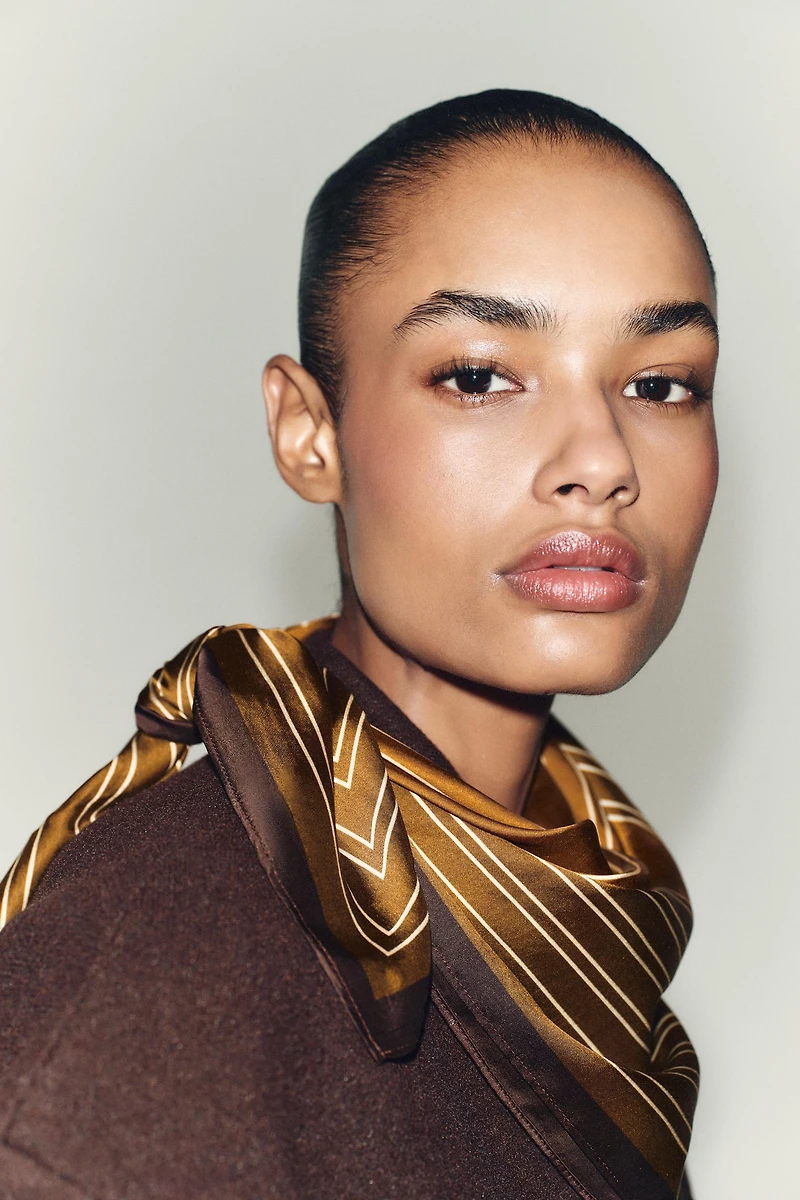 FOULARD À IMPRIMÉ RAYURES