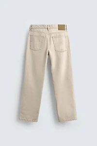 WASHED PRINT STRAIGHT FIT JEANS