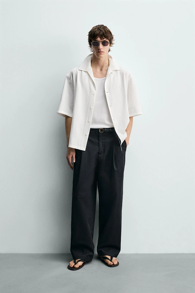 CHEMISE JACQUARD BRODÉE