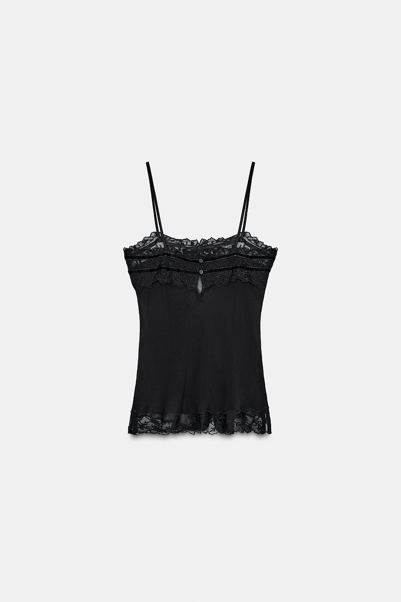 COMBINED GEORGETTE TOP WITH BOWS