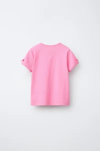 RIBBED STRIPED TIE T-SHIRT