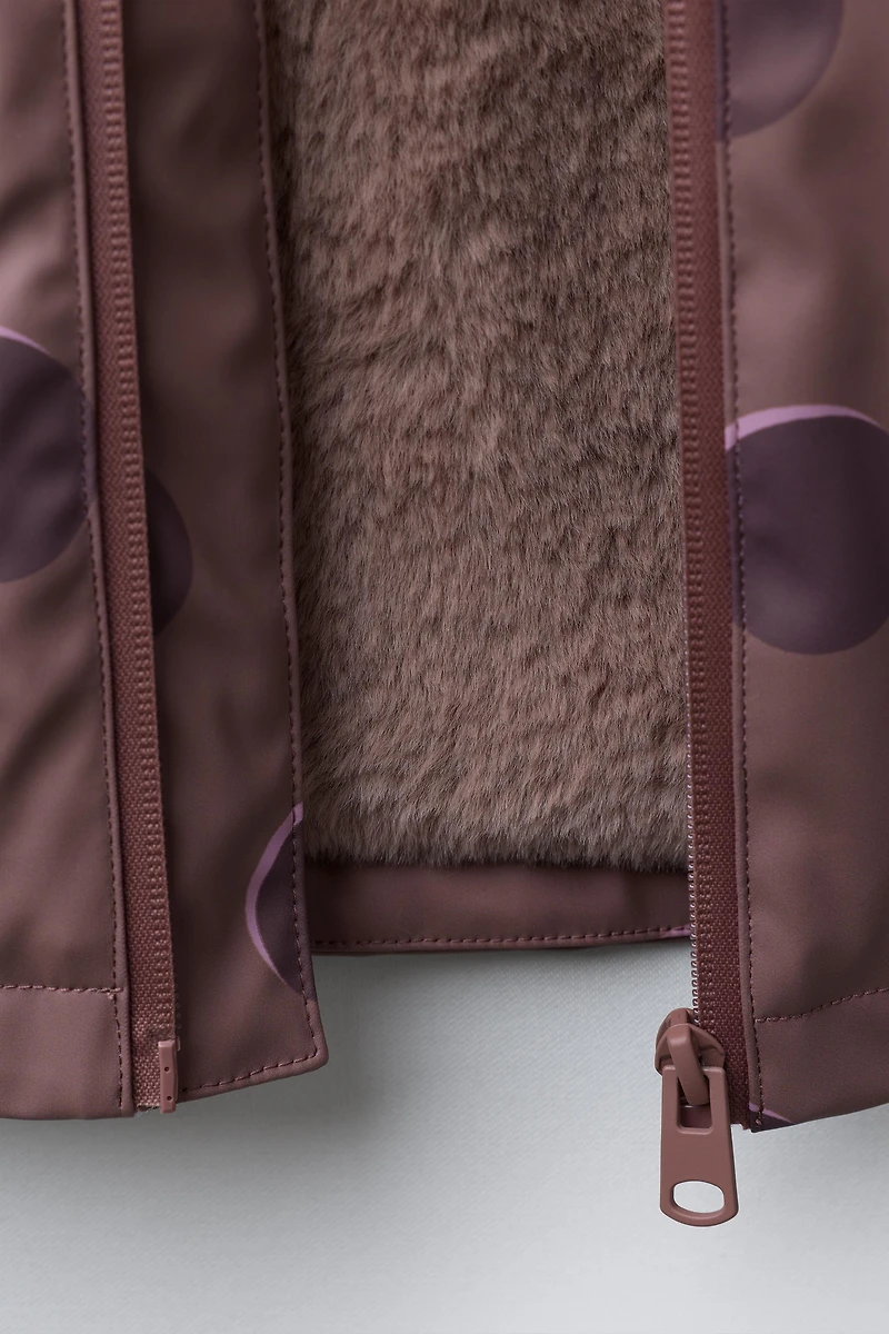 POLKA DOT WATER-RESISTANT RAINCOAT