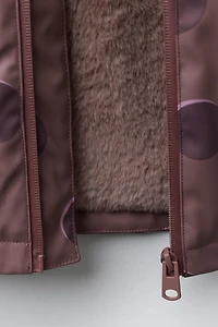 POLKA DOT WATER-RESISTANT RAINCOAT