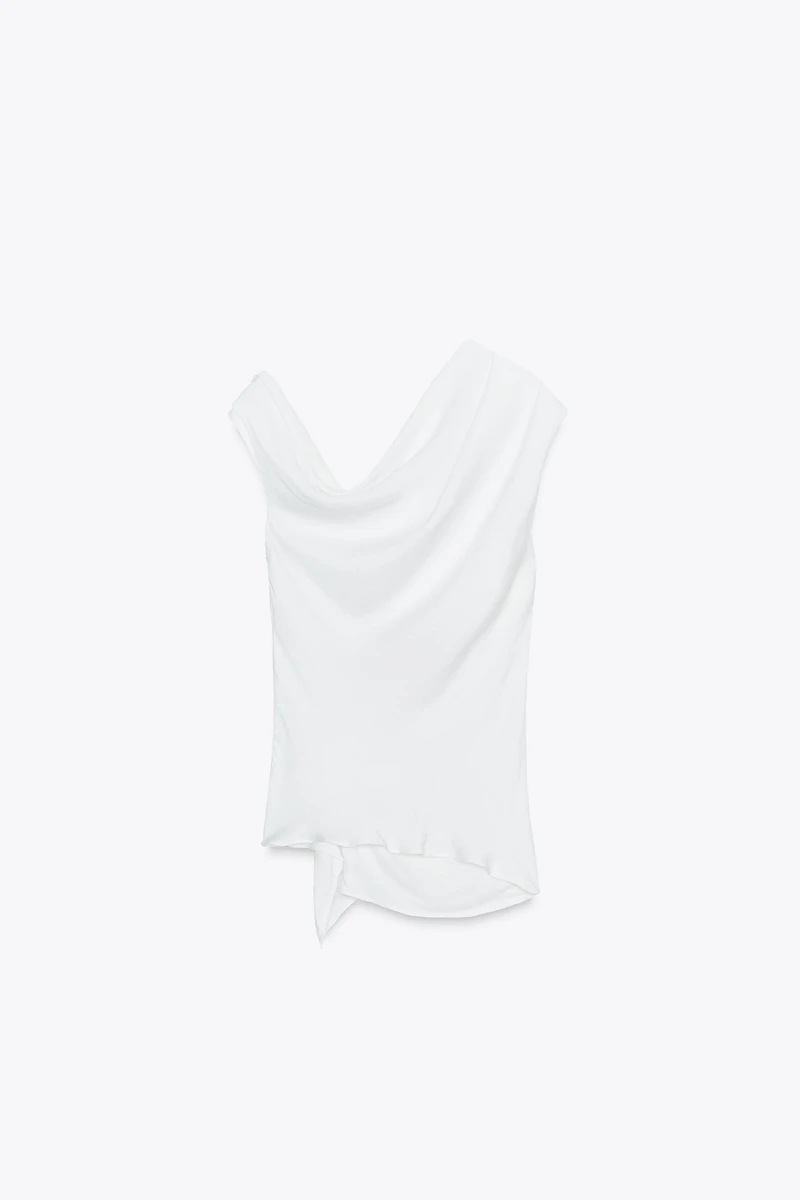 HARDWARE SATIN EFFECT TOP
