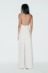 OPEN BACK LONG JUMPSUIT