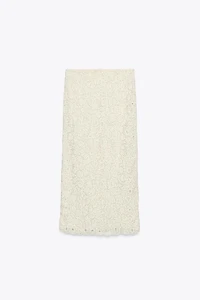 BEADED MIDI SKIRT ZW COLLECTION