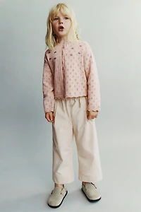 FLORAL KNIT CARDIGAN
