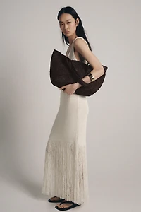 FRINGED KNIT DRESS