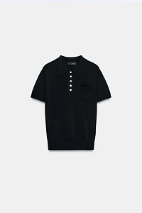 SHORT SLEEVE KNIT POLO SHIRT