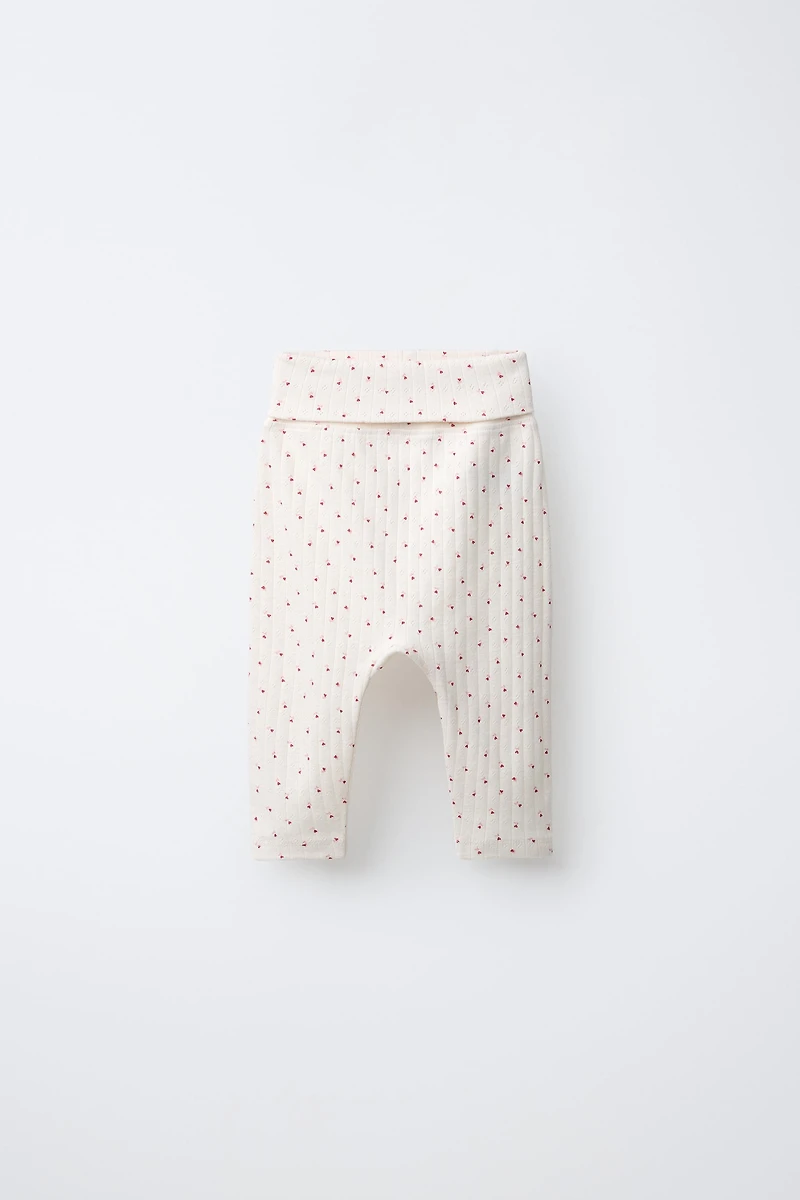 HEART PRINT JACKET, BODYSUIT, AND LEGGINGS SET