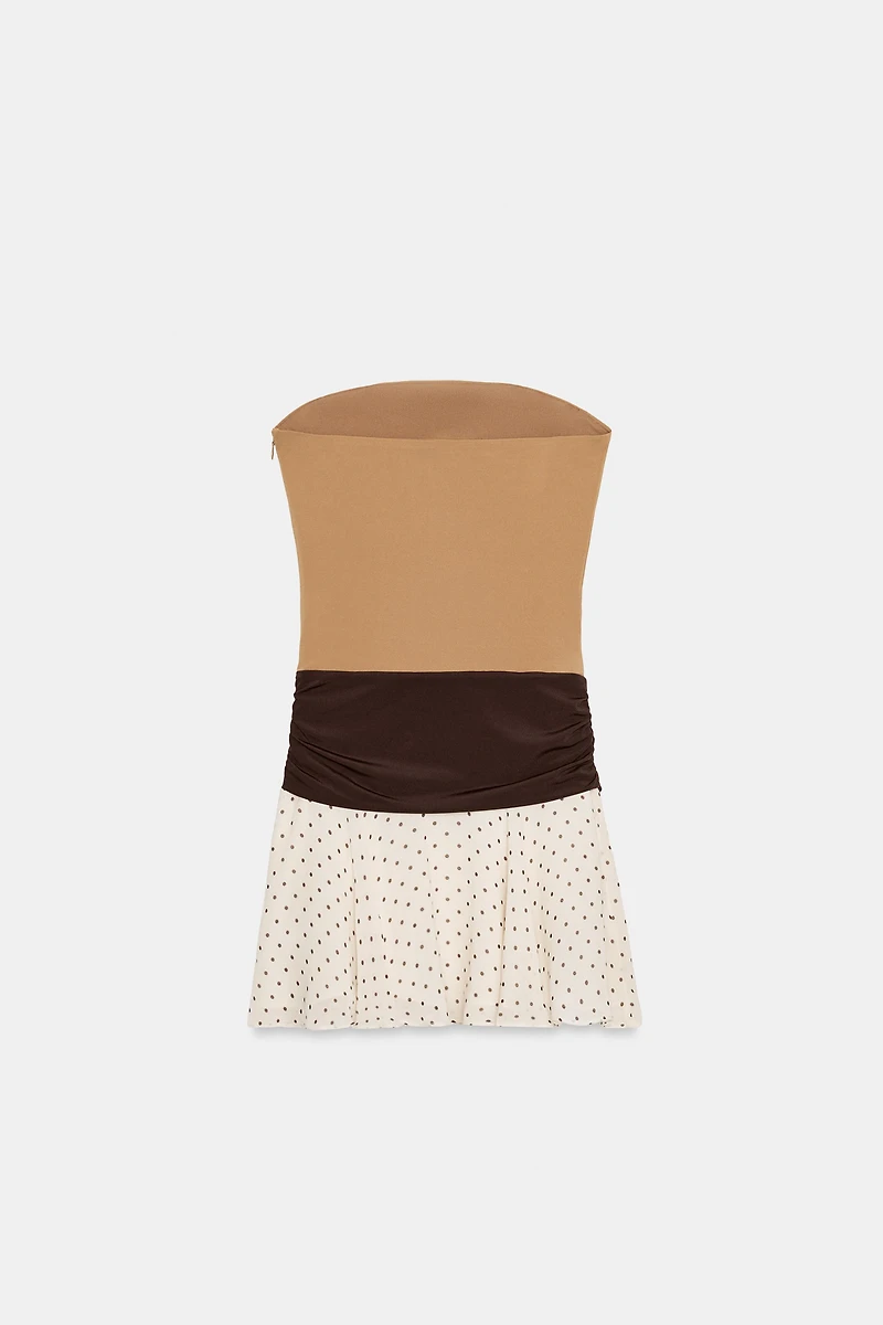 COMBINATION POLKA DOT DRESS