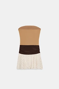 COMBINATION POLKA DOT DRESS
