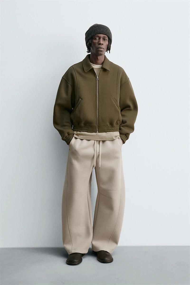 NEOPRENE LOOK BALLOON FIT PANTS