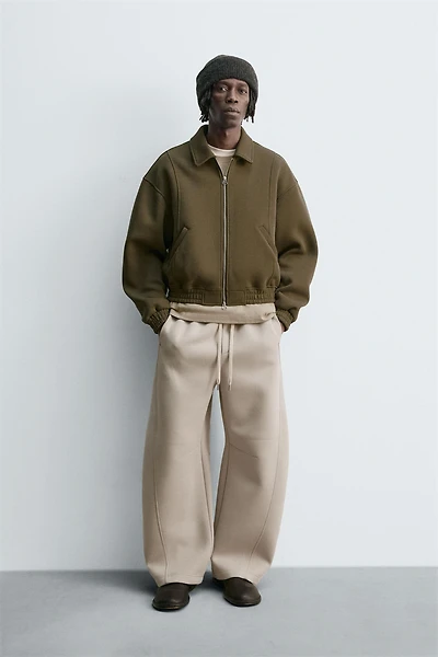 NEOPRENE LOOK BALLOON FIT PANTS