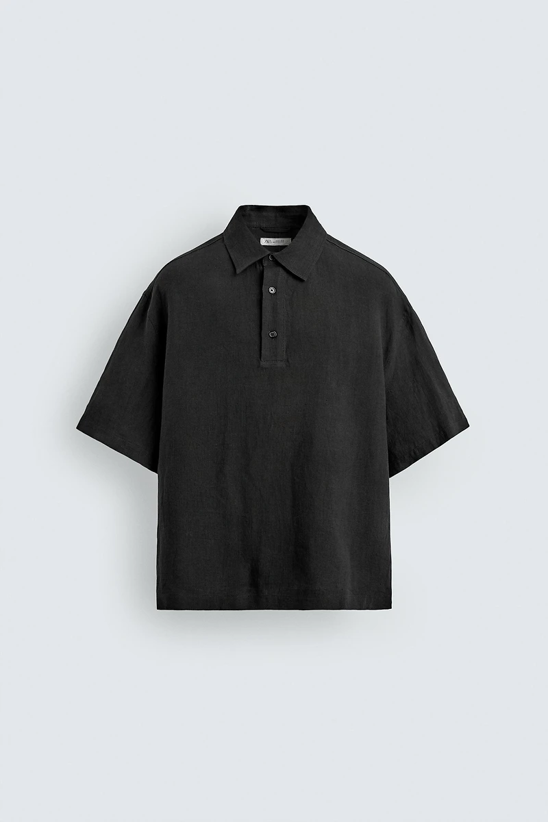 100% LINEN POLO SHIRT
