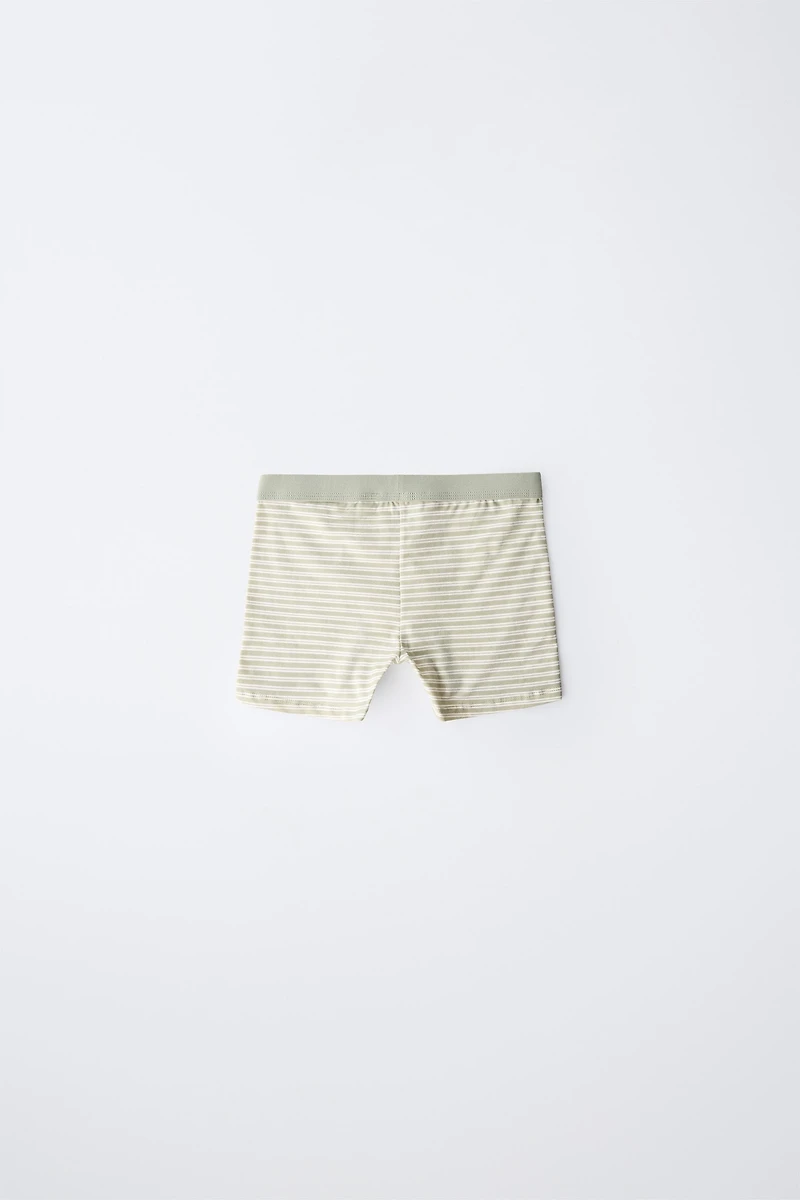 AGES 6-14/ THREE-PACK OF BOHO STRIPE BOXERS