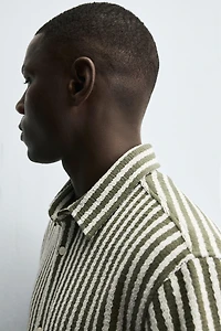 STRIPED JACQUARD SHIRT