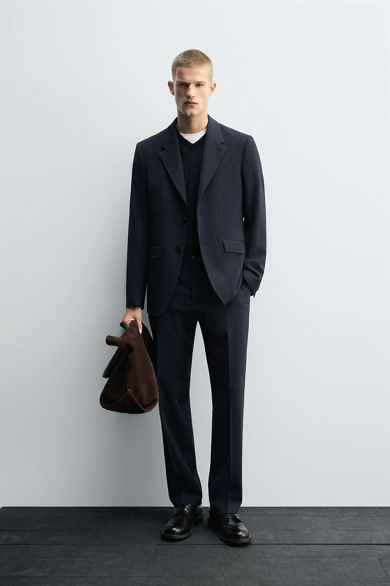 PANTALON DE COSTUME 100 % LAINE