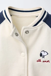SNOOPY PEANUTS™ PLUSH BOMBER JACKET