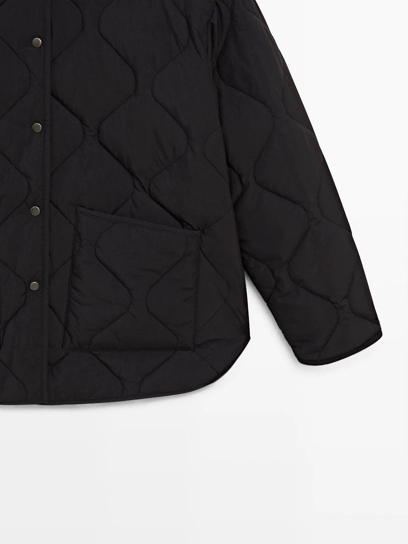 Quilted cape jacket
