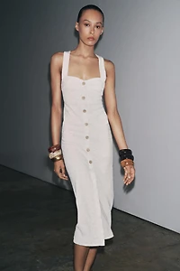 RUSTIC MIDI DRESS