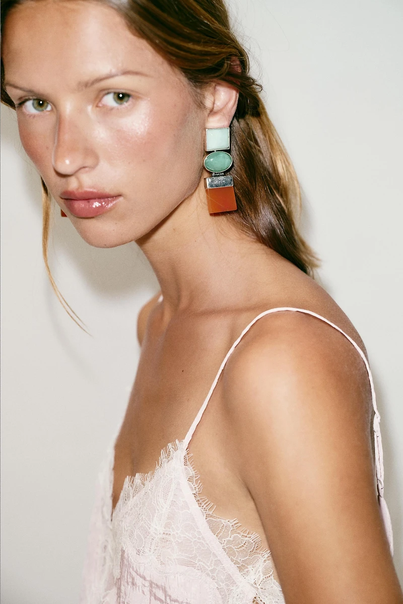 TRIPLE GEOMETRIC EARRINGS